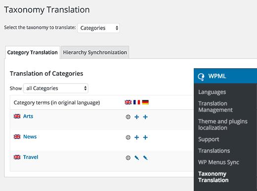 Taxonomy translate Taxonomy translate