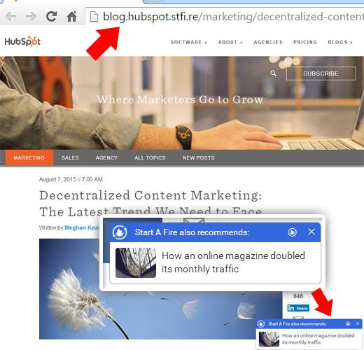 Content Hijacking Example Content Hijacking Example