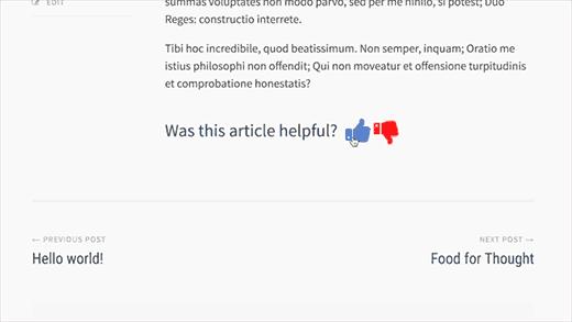Article feedback prompt Article feedback prompt