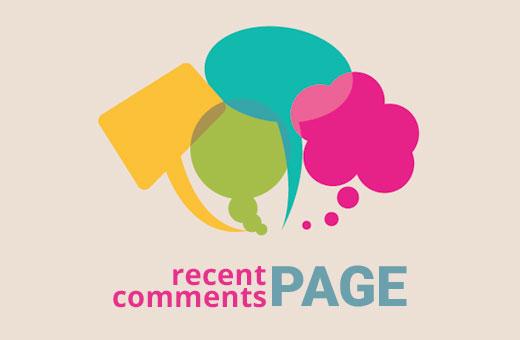Creating a recent comments page in WordPress Creating a recent comments page in WordPress