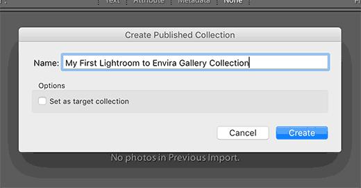 Collection name Collection name