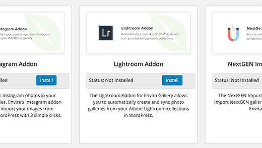 Installing lightroom addon in Envira Gallery plugin Installing lightroom addon in Envira Gallery plugin