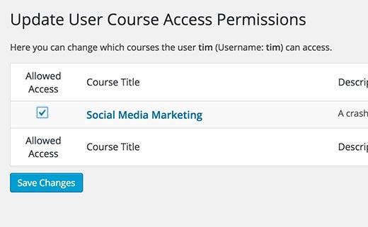 Manually giving or revoking access to a course Manually giving or revoking access to a course