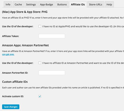 Adding your app store affiliate id Adding your app store affiliate id
