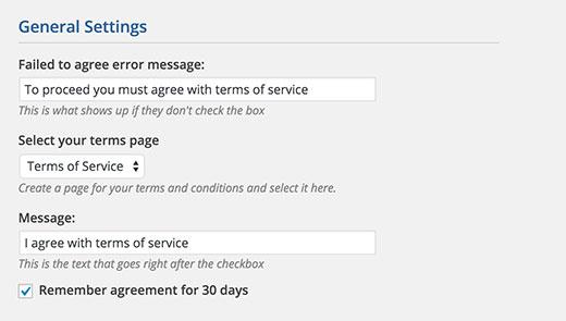 Agreeable settings Agreeable settings