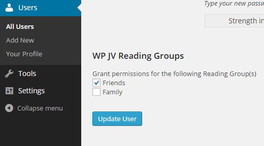 Adding user into reading group Adding user into reading group