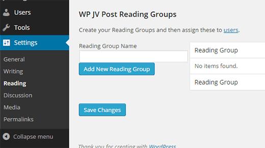 Creating reading groups for your WordPress site Creating reading groups for your WordPress site