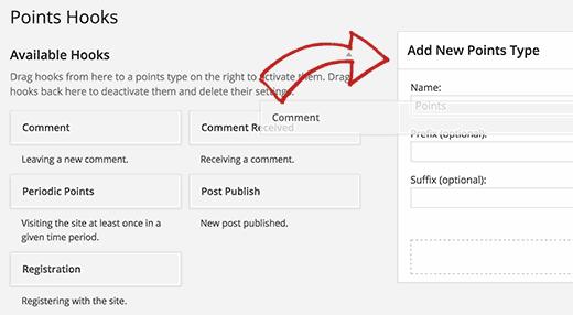 addinghooks Adding hooks or activities to points type