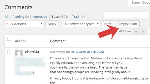 batch delete spam comments batch delete spam comments
