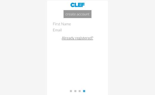 Create an account to use Clef App Create an account to use Clef App