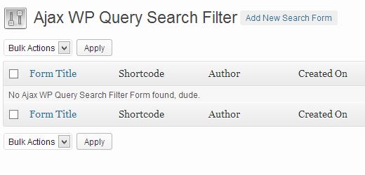 Add new Ajax Search Form in WordPress Add new Ajax Search Form in WordPress