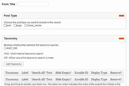 Ajax search filter settings Ajax search filter settings
