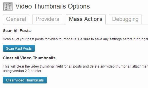 Scan posts to generate video thumbnails Scan posts to generate video thumbnails