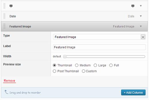 Adding a featured image column in Posts admin screen Adding a featured image column in Posts admin screen