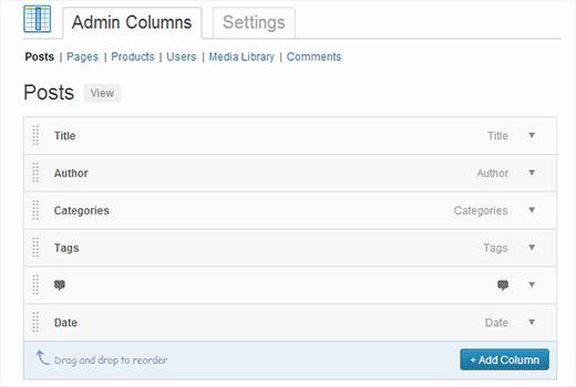 Add or customize WordPress admin columns Add or customize WordPress admin columns