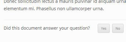 Feedback prompt to get user feedback on documentation pages Feedback prompt to get user feedback on documentation pages