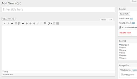 User Interface for post edit area in MP6