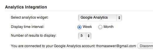 ManageWP Analytics Settings