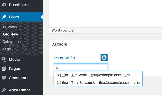 selectauthors