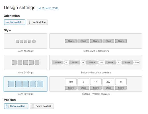 Po.st Design Settings Horizontal Po.st Design Settings Horizontal
