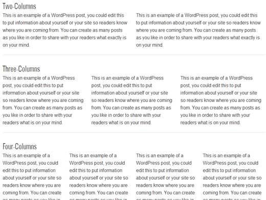 Grid Columns Preview Grid Columns Preview