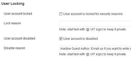 User Locker Profile Page Settings User Locker Profile Page Settings