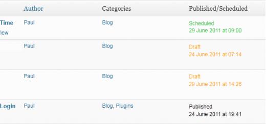 Scheduled Time for WordPress Scheduled Time for WordPress