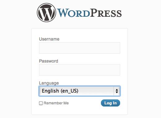 Language Select on WordPress Login Language Select on WordPress Login