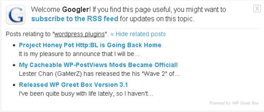 WP Greet Box
