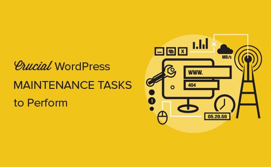 关键的WordPress维护任务定期执行 关键的WordPress维护任务定期执行