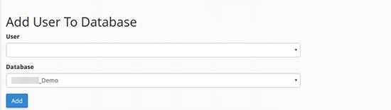 Add user to database Add user to database