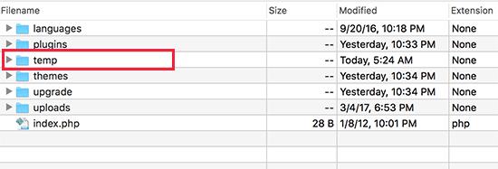 Creating temp folder Creating temp folder