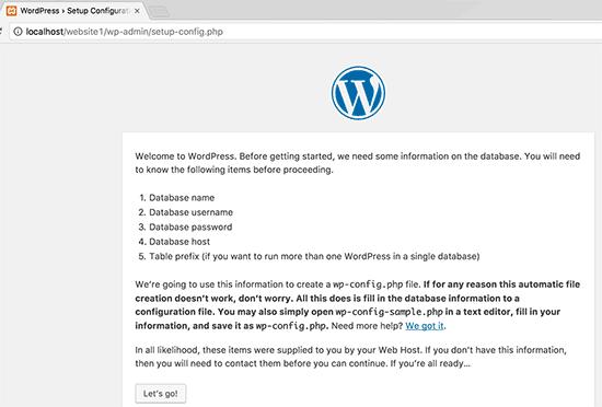 WordPress pre-setup WordPress pre-setup