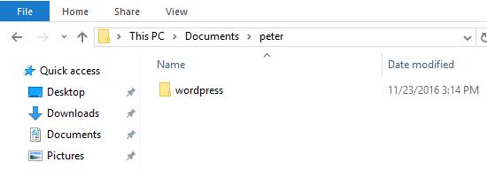 Copy WordPress folder Copy WordPress folder