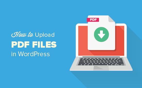 如何在WordPress中上传PDF文件 如何在WordPress中上传PDF文件