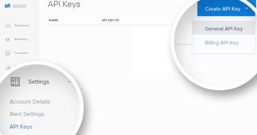 Get API Key for SendGrid Get API Key for SendGrid