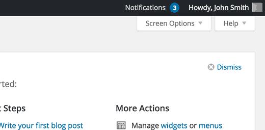 Notification center Notification center