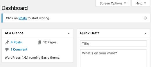Custom notice by user role Custom notice by user role
