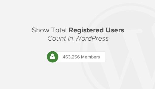 How to Show Total Number of Registered Users in WordPress How to Show Total Number of Registered Users in WordPress