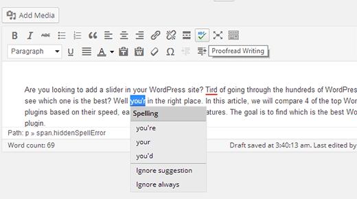 Spelling mistakes go live to your RSS feed subscribers Spelling mistakes go live to your RSS feed subscribers