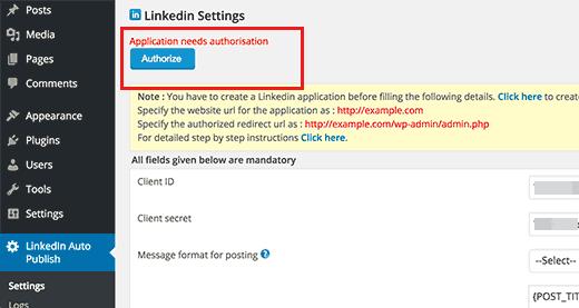 Authorize app Authorize app