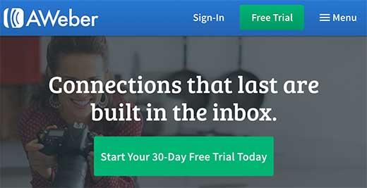 AWeber signup AWeber signup