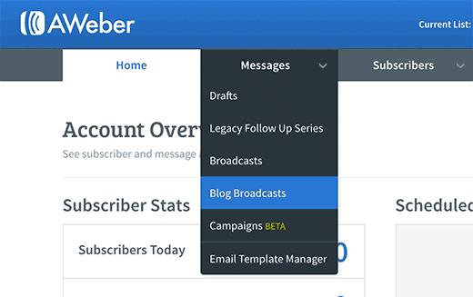 AWeber blog broadcasts AWeber blog broadcasts