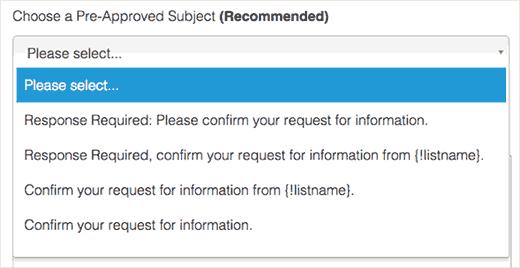 Adding a subject line Adding a subject line