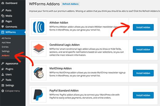 Install AWeber Addon Install AWeber Addon