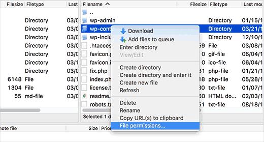 FTP file permissions FTP file permissions