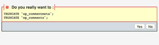Delete all WordPress comments using phpMyAdmin Delete all WordPress comments using phpMyAdmin