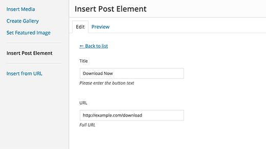 User interface for a simple shortcode User interface for a simple shortcode