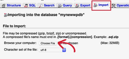 importdb importdb
