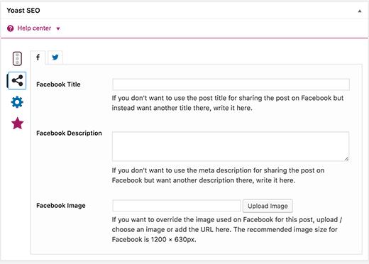 Yoast seo - Set Facebook image for each post Yoast seo - Set Facebook image for each post
